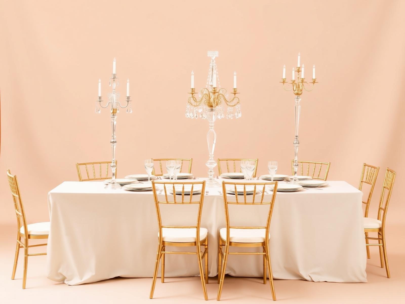 Candélabres en cristal
